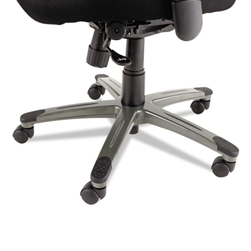 Eon Multifunction Mid-Back Cushioned Mesh Chair, Black w/Black