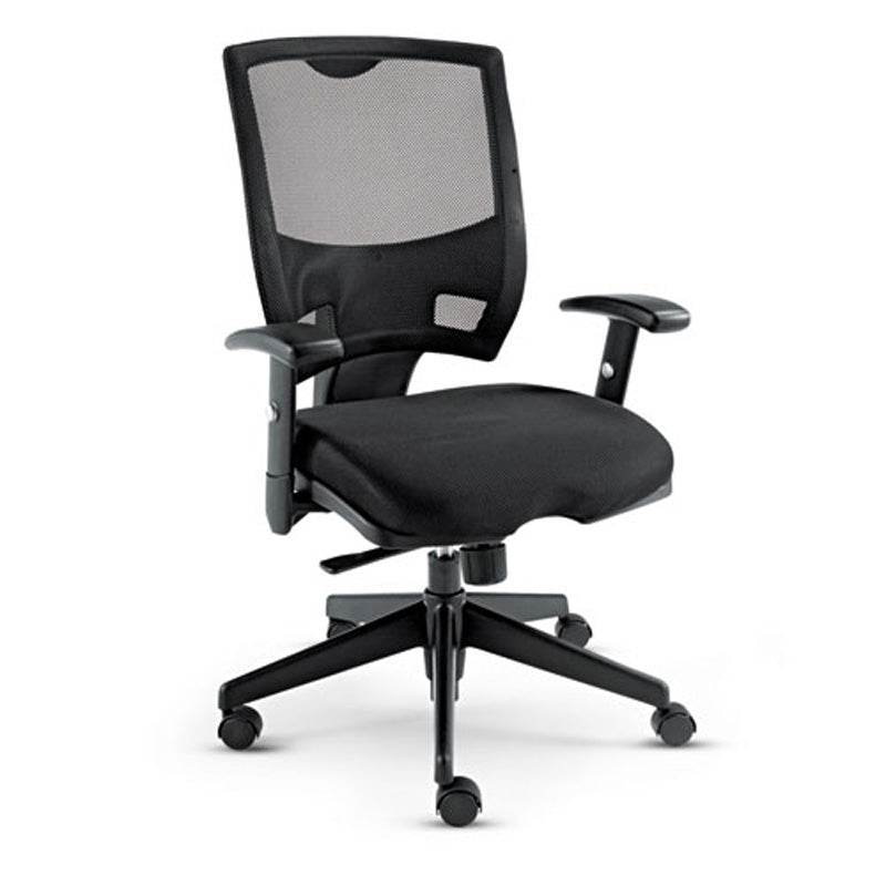 Epoch Fabric Mesh Multifunction Chair, Black w/Black