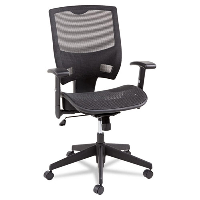 Epoch Suspension Mesh Multifunction Chair, Black w/Black