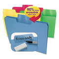 Erasable Supertab File Folders w/X-tra Large Label Area, 3rd-Cut, Letter, Assorted (pack of 24)
