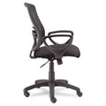 Etros Mesh Mid-Back Chair, Black w/Black