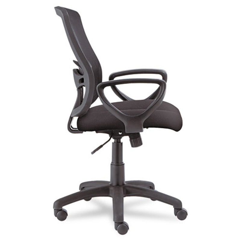 Etros Mesh Mid-Back Chair, Black w/Black