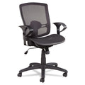 Etros Suspension Mesh Mid-Back Synchro Tilt Chair, Black w/Black