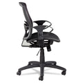 Etros Suspension Mesh Mid-Back Synchro Tilt Chair, Black w/Black