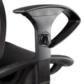 Etros Suspension Mesh Mid-Back Synchro Tilt Chair, Black w/Black