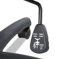 Etros Suspension Mesh Mid-Back Synchro Tilt Chair, Black w/Black