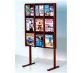 Floor Stand Only for 36 3/8" High Acrylic & Oak Wall Displays