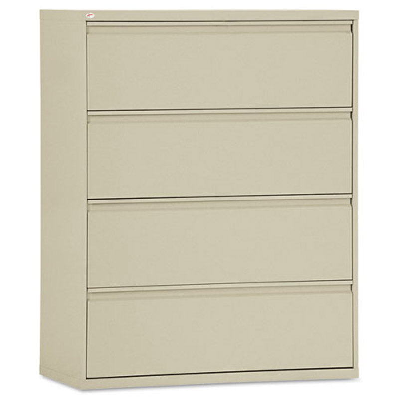 Four-Drawer Lateral File Cabinet, 42"w x 53 1/4"h x 19 1/4"d