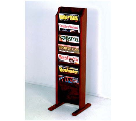 Free Standing 7 Pocket Magazine Rack