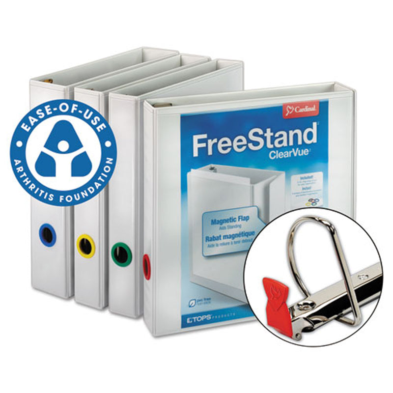 Free-Standing Locking Slant D-Ring View Binder