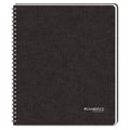 Hardcover Business Notebook, 8 7/8" x 11", Legal Rule, 96 sheets, Black