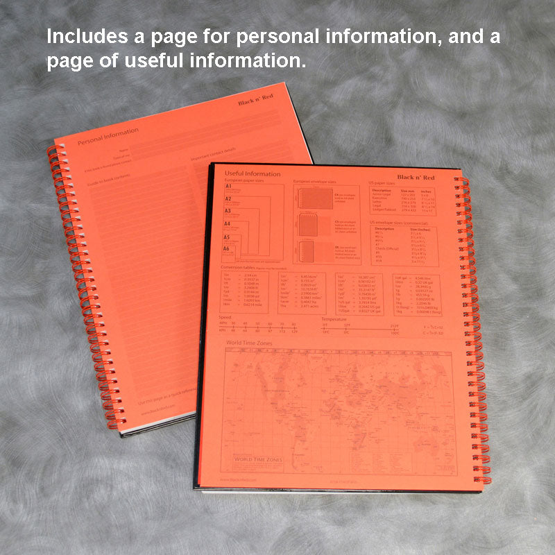 Hardcover Twinwire Notebooks 2 sizes legal rule | Ultimate Office