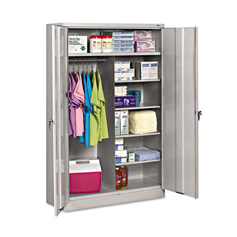 Heavy-Duty Welded Combination Storage Cabinet, 48"w x 24"d x 78"h
