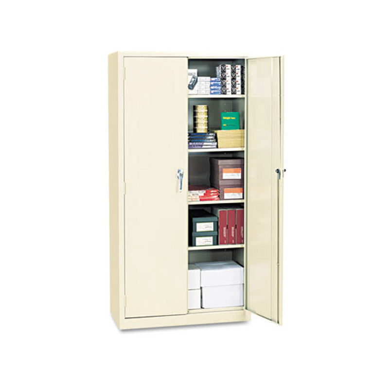 Broom Closet Storage Cabinet with 4 Adjustable Shelves - 36W x 24D x 72H