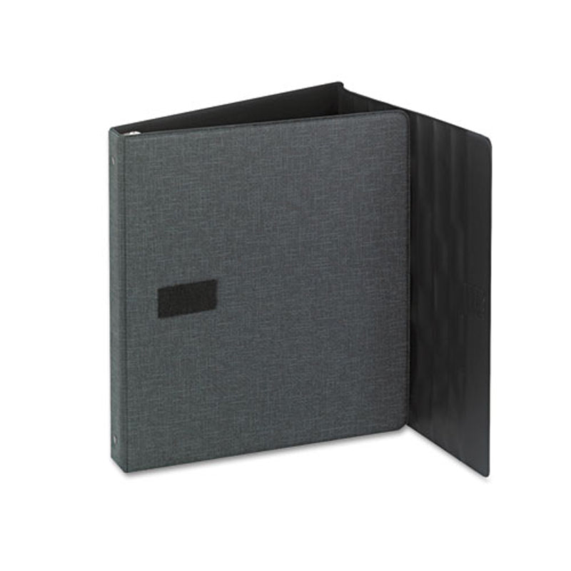 Horizontal Round Ring Easel Binder, 1", Black
