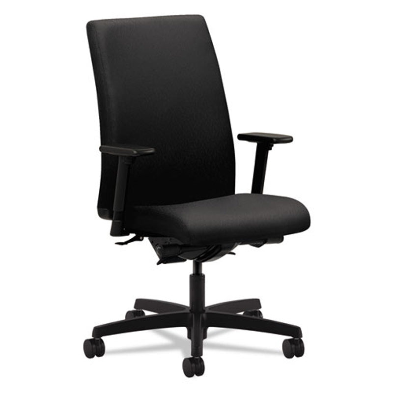 Ignition Mid-Back Work Chair, Black w/Black | Ultimate Office