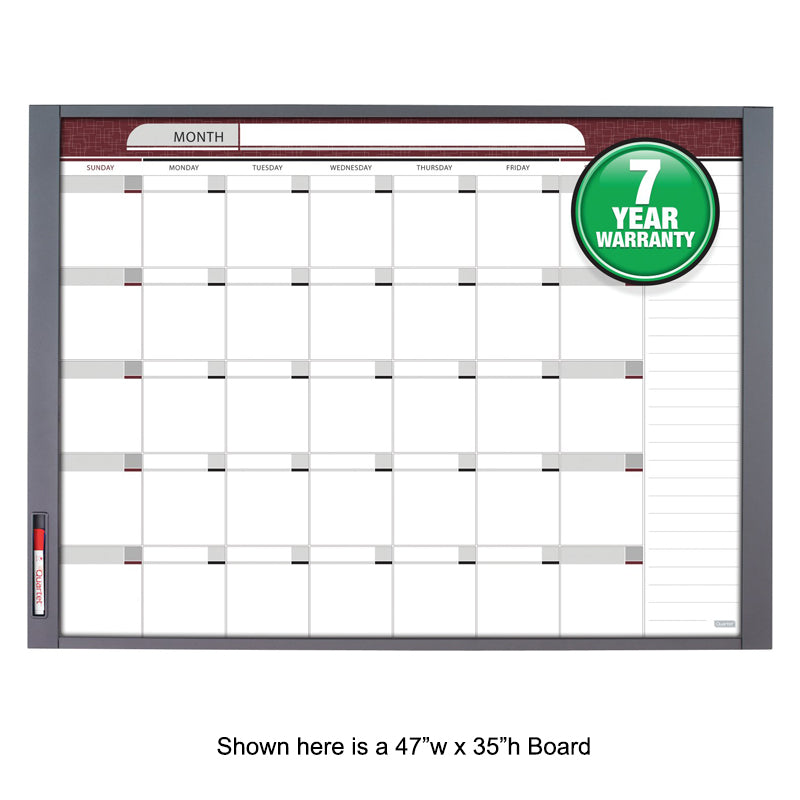 InView Customizable Whiteboard, Graphite Frame