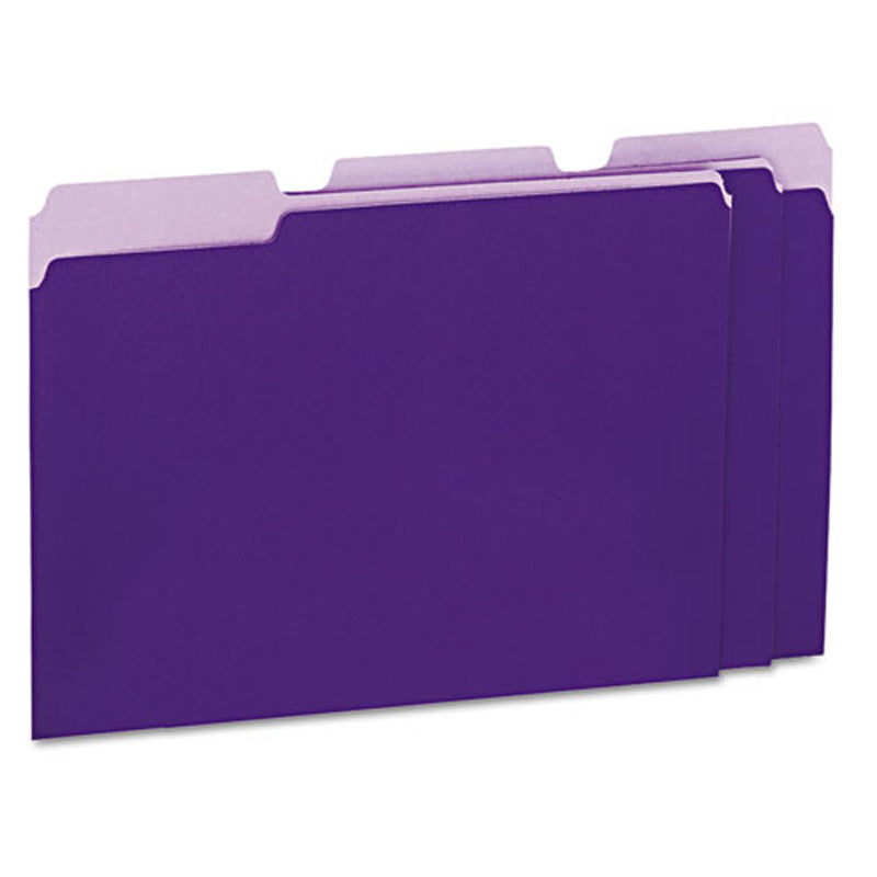 Interior File Folders, 1/3rd-Cut (box of 100) Letter or Legal
