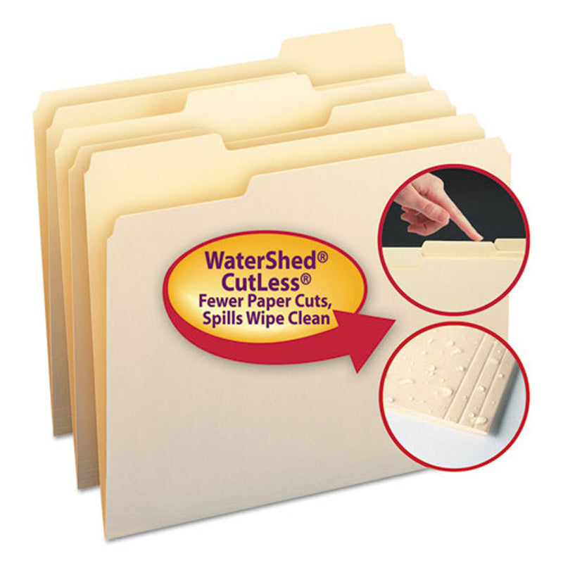 Interior File Folders, 1/3rd-Cut (box of 100) Letter or Legal