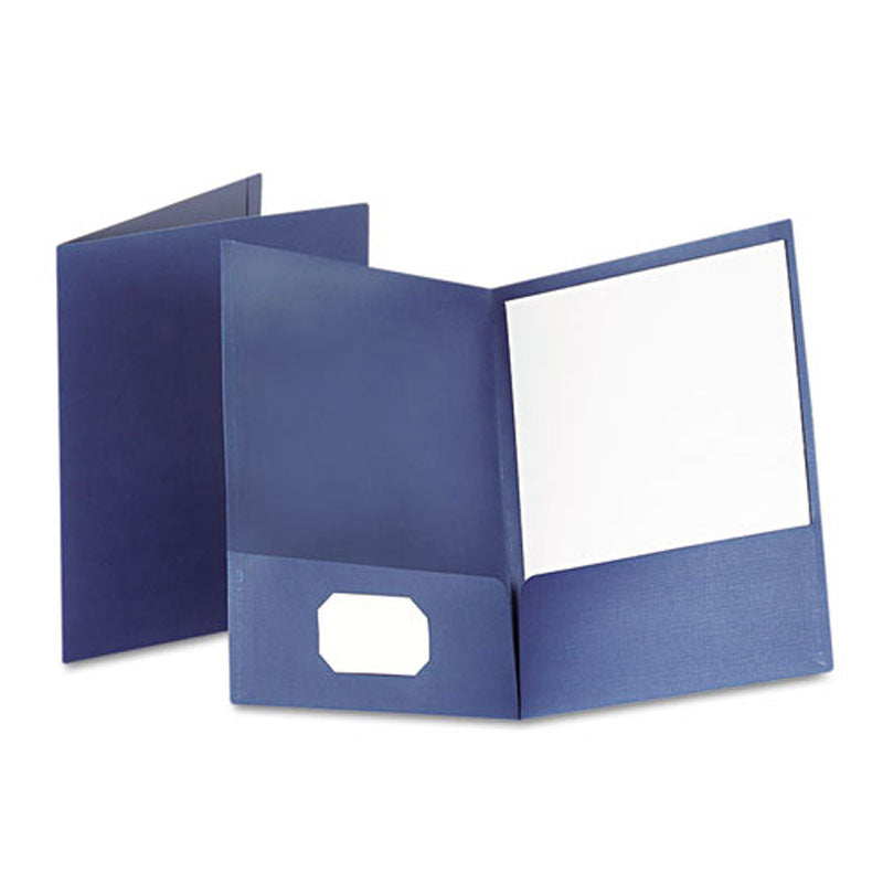Linen Twin-Pocket Folders, Letter, Box of 25