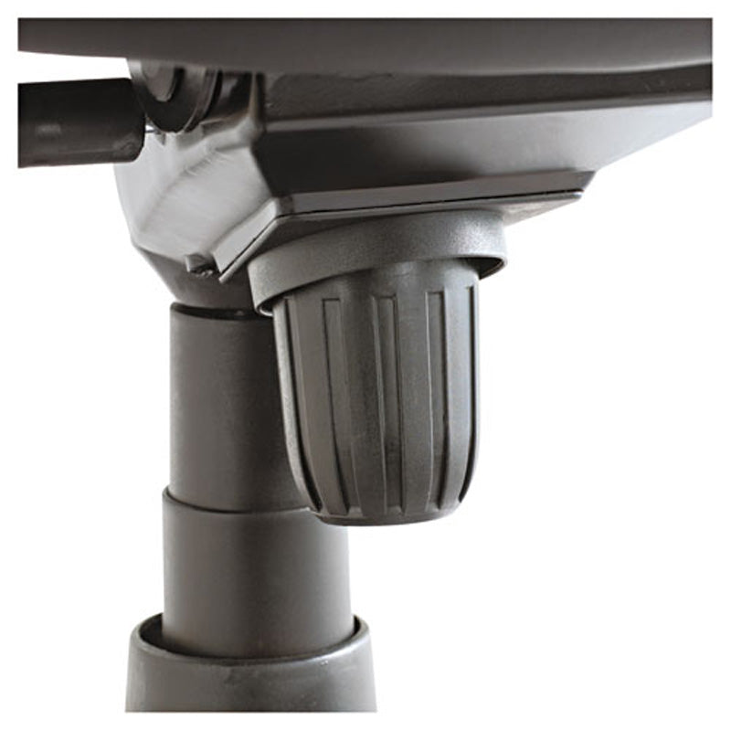 Madaris High-Back Tilt Chair with Wood Trim, Mahogany w/Black Leather