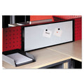 Magnetic Dry-Erase Cubicle Workstation, Black Aluminum Frame