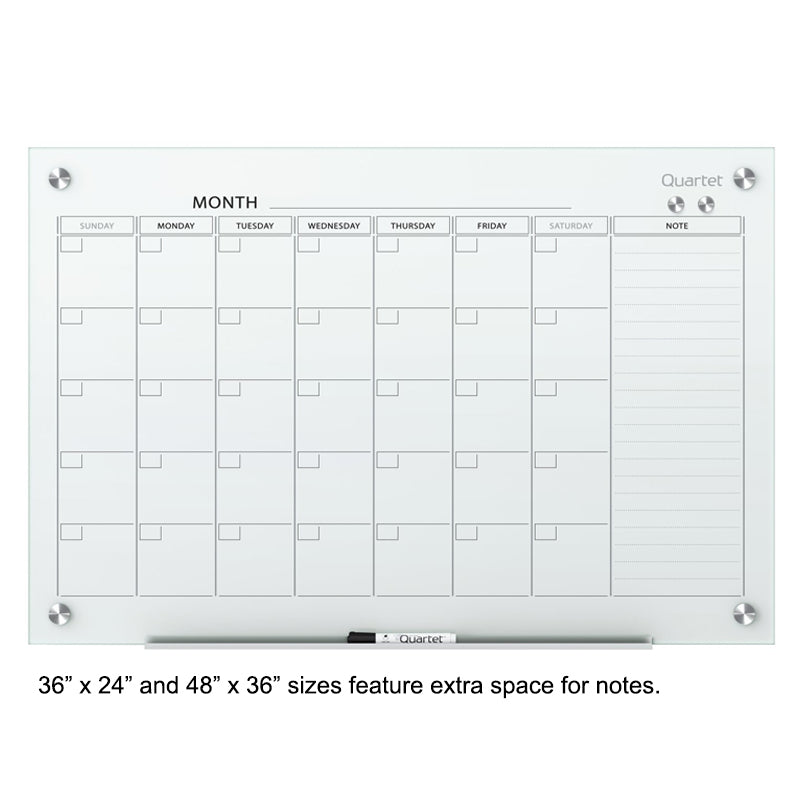 Magnetic Glass Monthly Planner | Ultimate Office