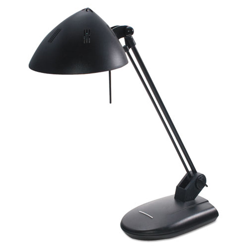 Matte Black 3-Level Halogen Desk Lamp