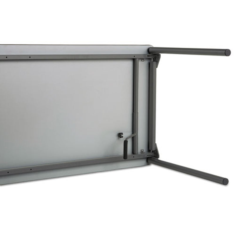 Maxx Legroom Rectangular Melamine Folding Table
