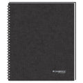 Meeting Notebook, 8 7/8" x 11", Legal Rule, 80 sheets, Black