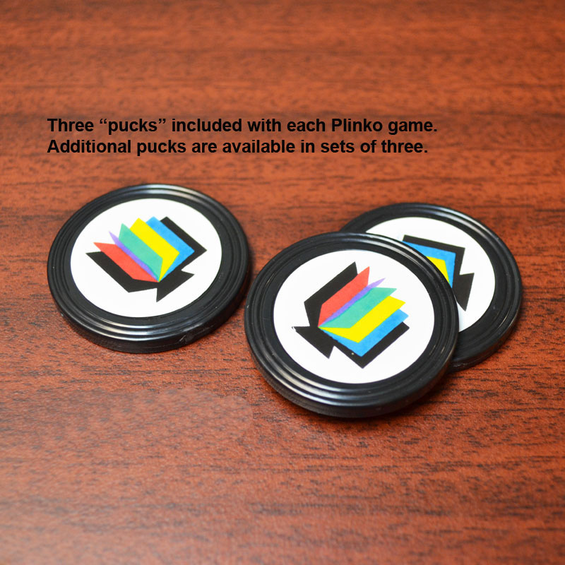 Mini Plinko Pucks, (set of 3)