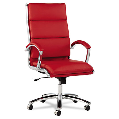 Neratoli High-Back Slim Profile Chair, Chrome