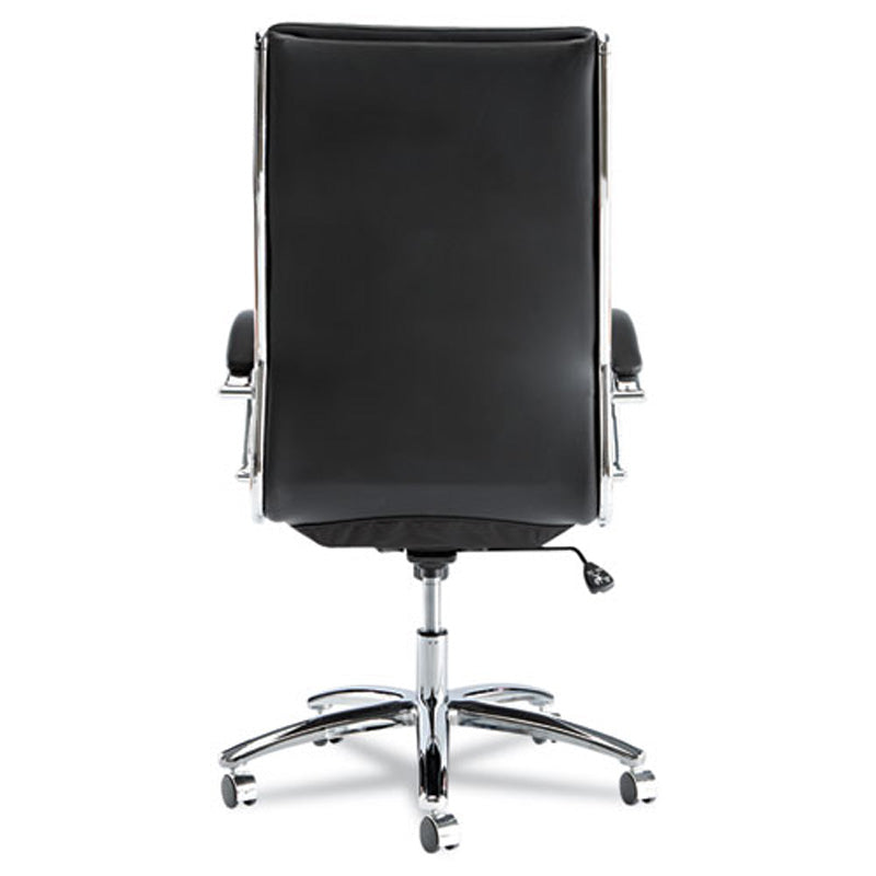 Neratoli High-Back Slim Profile Chair, Chrome