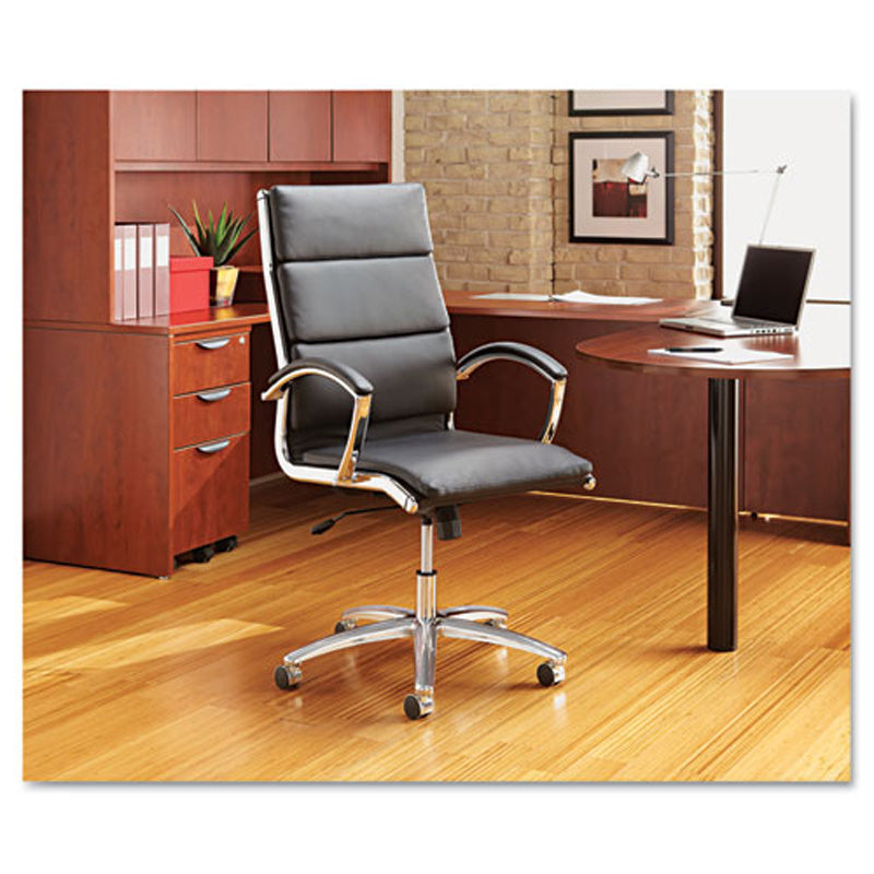 Neratoli High-Back Slim Profile Chair, Chrome