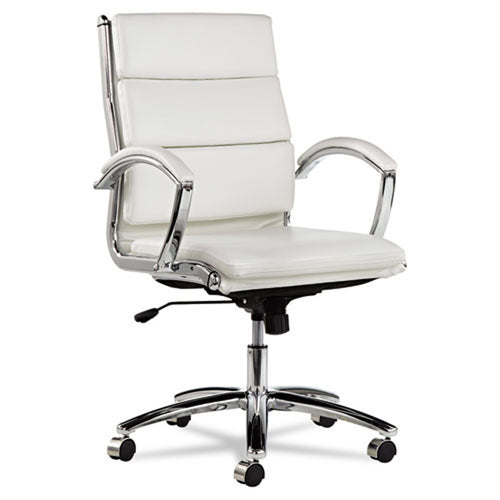 Neratoli Mid-Back Slim Profile Chair, Chrome