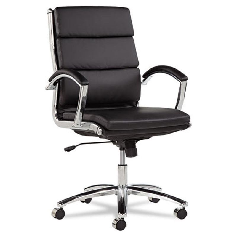 Neratoli Mid-Back Slim Profile Chair, Chrome