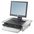 Silver & Black Monitor Stand