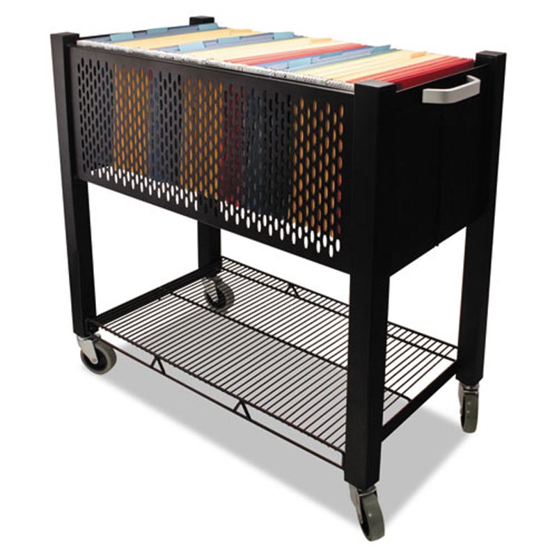 Open Top Mobile File with Shelf | Ultimate Office