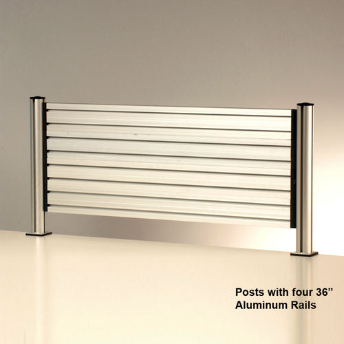 Four OutPost™ Aluminum Rails with 2 Posts