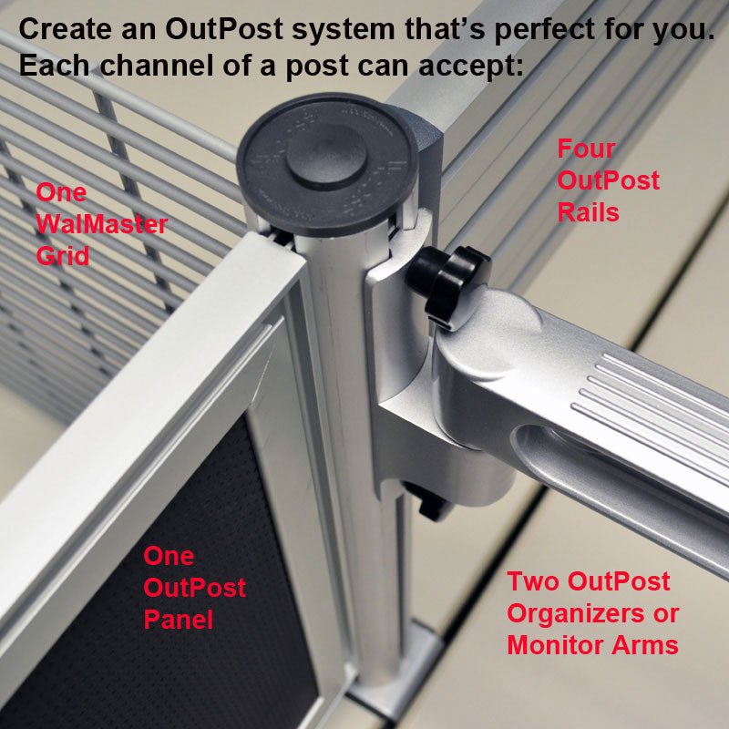OutPost™ Heavy-Duty Post with Desk Clamp