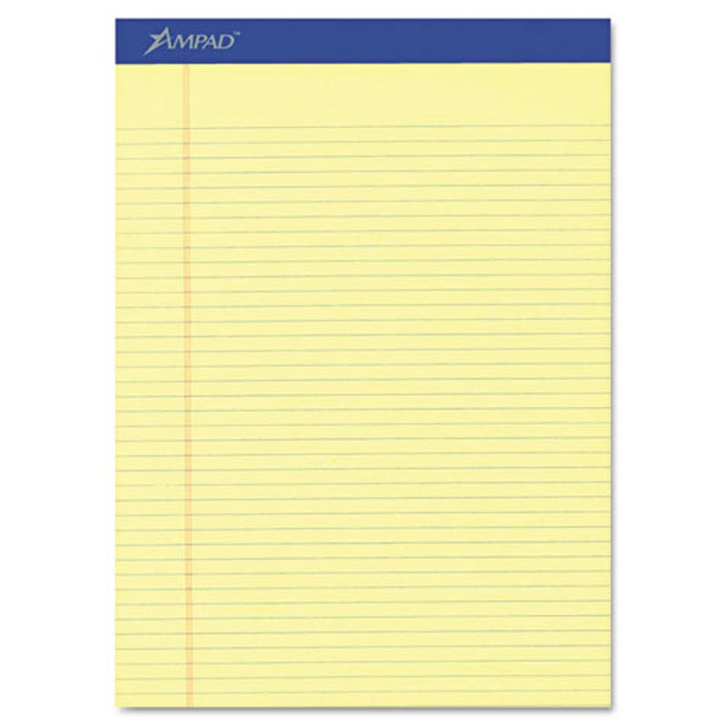 Perforated Writing Pads, Narrow Rule, Letter Size, 16# Paper (12-pack, 50 sheet pads)