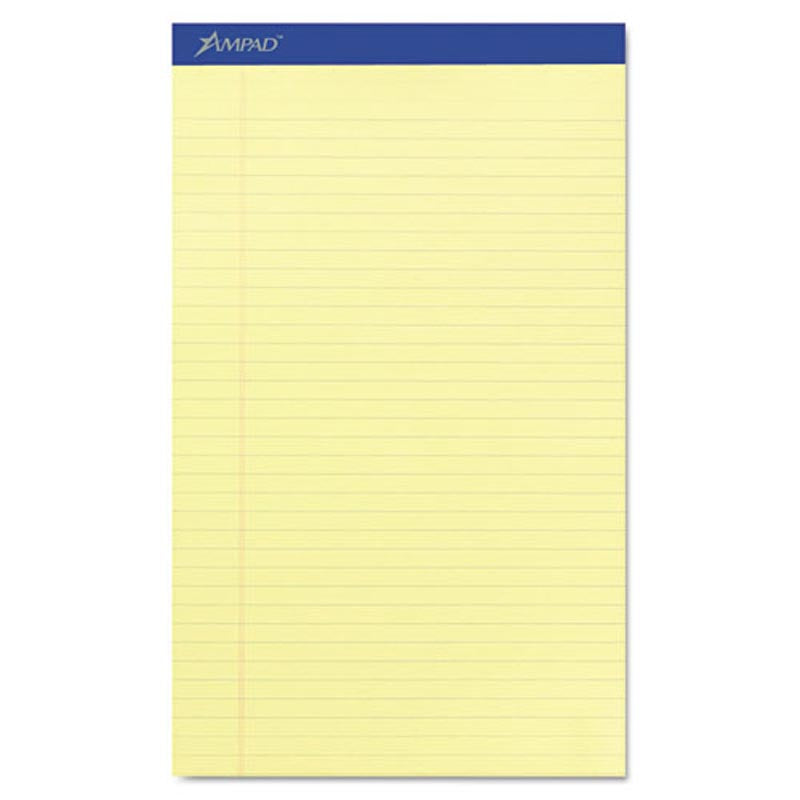 Perforated Writing Pads, Wide Rule, Legal Size, 16# Paper (12-pack, 50 sheet pads)