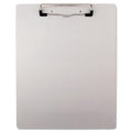 Plastic Brushed Aluminum Clipboard (for 8 1/2" x 11" forms), Silver