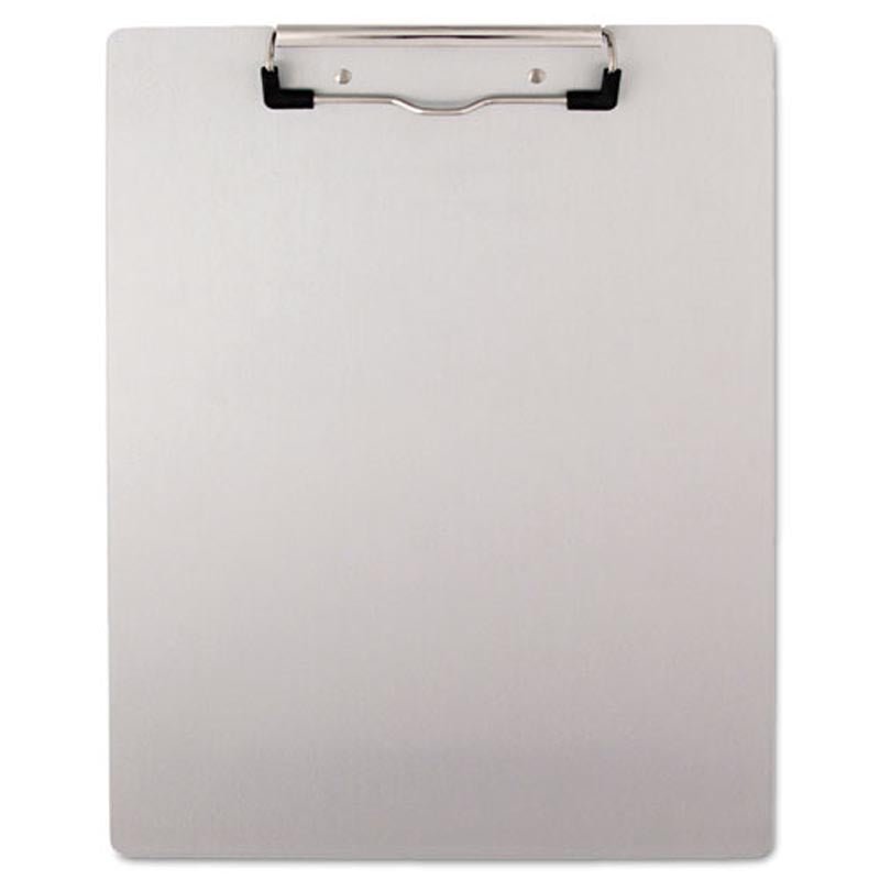 Plastic Brushed Aluminum Clipboard (for 8 1/2" x 11" forms), Silver