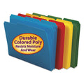 Poly Colored Top Tab File Folders, 3rd-Cut, Letter (box of 24)