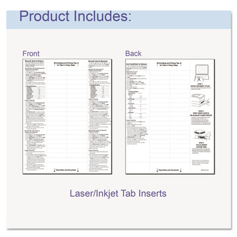 Poly Sheet Protectors w/ 5 Index Tabs, Letter, Clear Tabs (set of 5)