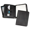 Professional Zip Pad Holder, Black Faux Leather