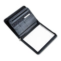 Professional Zip Pad Holder, Black Faux Leather