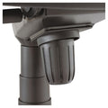 Ravino Big & Tall High-Back Swivel/Tilt Chair, Chrome w/Black Leather