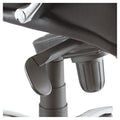 Ravino Big & Tall High-Back Swivel/Tilt Chair, Chrome w/Black Leather